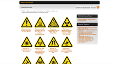 Desktop Screenshot of gefahrenschilder.net