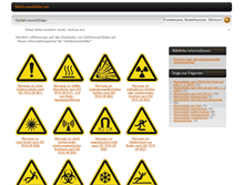 Tablet Screenshot of gefahrenschilder.net